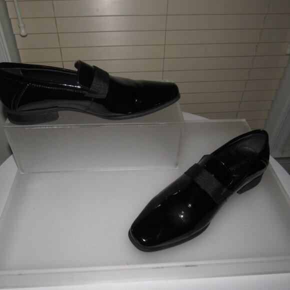 Calvin Klein Bernard Black Patent Loafers | Formal Slip-On Dress Shoes Size 9M main image 9